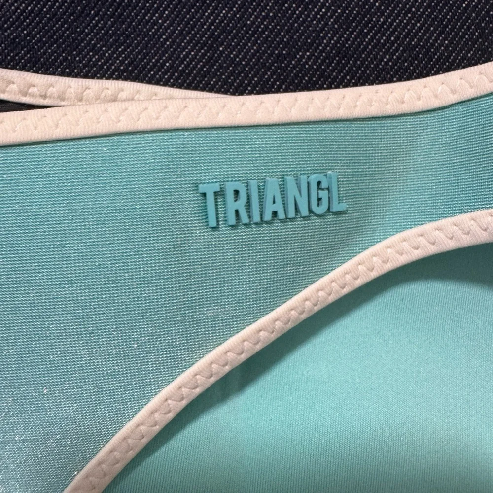 Triangl Swimwear Blue and White Bikini